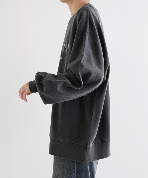ANME(アンメ)の「CRONYロゴプリント裏毛スウェットトップス(スウェット・レディース・ブラック系その他/ブラック系その他2・M/L/XL)」の13枚目の写真