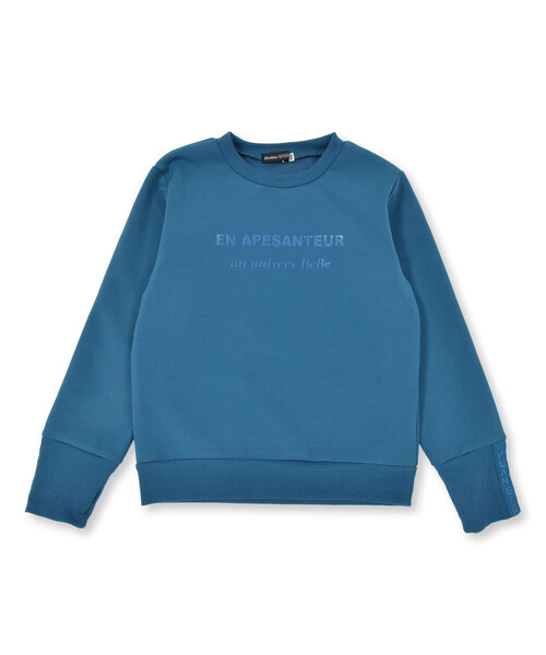 【セール】ボンディングラバープリントロゴトレーナー(90~160cm)（スウェット）｜BeBe（ベベ） 6,160円