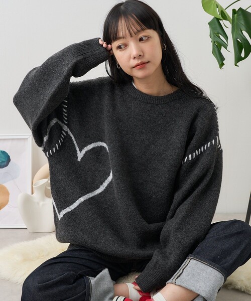 セール】リンキング ハートニット（ニット/セーター）｜FREAK'S STORE