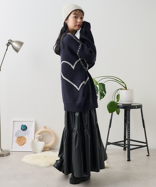 FREAK'S STORE　フリークスストア\r
M-65 3WAYライナーセット セール】リンキング ハートニット（ニット/セーター）｜FREAK'S