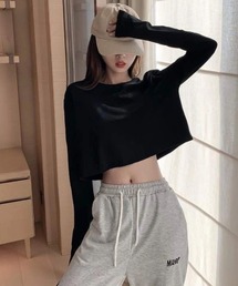 Ritzy | ショート丈 無地ロンT(Tシャツ/カットソー)