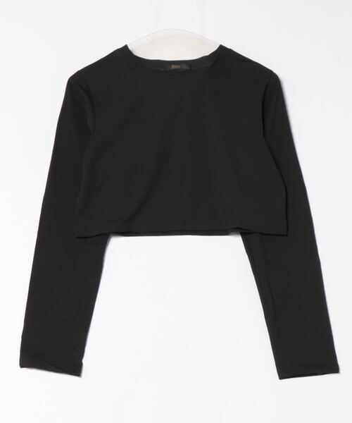 Ritzy（リッツィー）の「ショート丈 無地ロンT（Tシャツ/カットソー・レディース・ホワイト/ブラック/ブルー・FREE）」の12枚目の写真