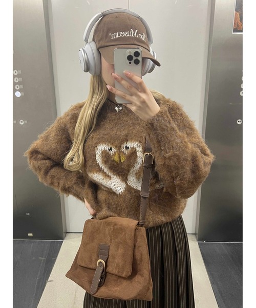 セール】モヘアタッチスワンニット（ニット/セーター）｜WC（ダブル