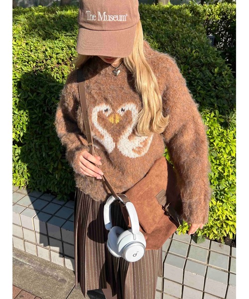 セール】モヘアタッチスワンニット（ニット/セーター）｜WC（ダブル