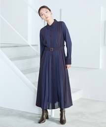 Andemiu（アンデミュウ）の「フロントプリーツワンピース202876（ワンピース・レディース）」