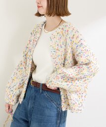 B.C STOCK | 《追加3》ポコポコヤーンミックス2WAYカーディガン(カーディガン/ボレロ)