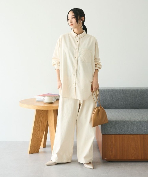 CRAFT STANDARD BOUTIQUE(クラフトスタンダードブティック)の「コーデュロイシャツ(シャツ/ブラウス・レディース・キャメル/ブラック/アイボリー・FREE)」の9枚目の写真