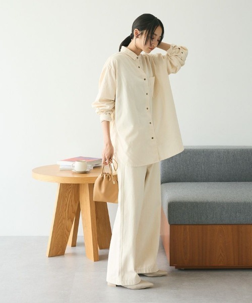 CRAFT STANDARD BOUTIQUE(クラフトスタンダードブティック)の「コーデュロイシャツ(シャツ/ブラウス・レディース・キャメル/ブラック/アイボリー・FREE)」の10枚目の写真