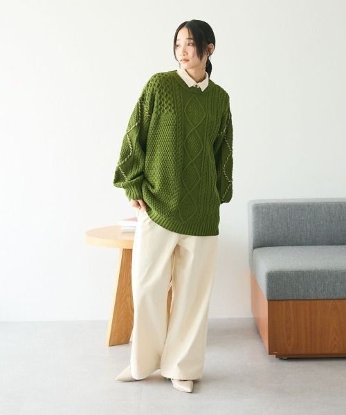CRAFT STANDARD BOUTIQUE(クラフトスタンダードブティック)の「コーデュロイシャツ(シャツ/ブラウス・レディース・キャメル/ブラック/アイボリー・FREE)」の13枚目の写真