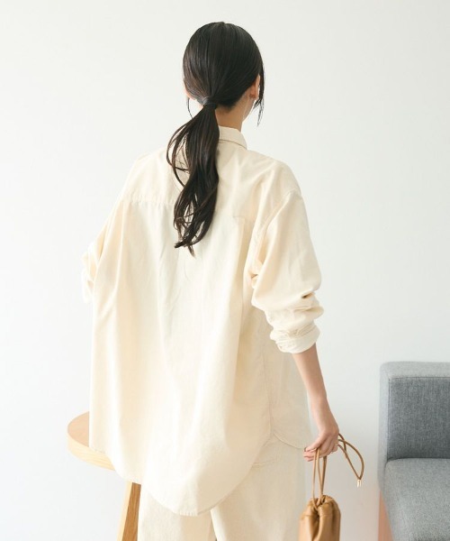 CRAFT STANDARD BOUTIQUE(クラフトスタンダードブティック)の「コーデュロイシャツ(シャツ/ブラウス・レディース・キャメル/ブラック/アイボリー・FREE)」の7枚目の写真