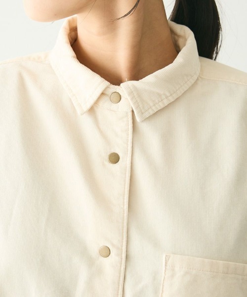 CRAFT STANDARD BOUTIQUE(クラフトスタンダードブティック)の「コーデュロイシャツ(シャツ/ブラウス・レディース・キャメル/ブラック/アイボリー・FREE)」の15枚目の写真