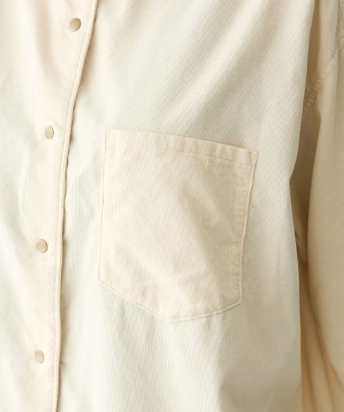 CRAFT STANDARD BOUTIQUE(クラフトスタンダードブティック)の「コーデュロイシャツ(シャツ/ブラウス・レディース・キャメル/ブラック/アイボリー・FREE)」の16枚目の写真
