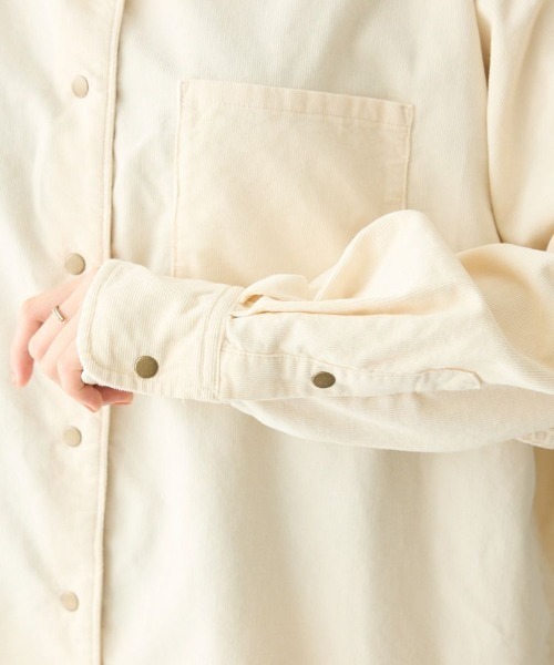 CRAFT STANDARD BOUTIQUE(クラフトスタンダードブティック)の「コーデュロイシャツ(シャツ/ブラウス・レディース・キャメル/ブラック/アイボリー・FREE)」の17枚目の写真