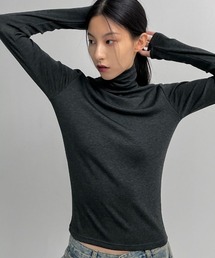 [MADE] リファイン起毛ウォーマータートルネックTシャツ