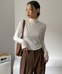 [MADE] リファイン起毛ウォーマータートルネックTシャツ