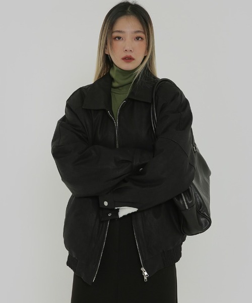 BLACKUP（ブラックアップ）の「[MADE] リファイン起毛ウォーマータートルネックTシャツ（Tシャツ/カットソー・レディース・ブラック/カーキ/アイボリー/チャコール・ONESIZE）」の12枚目の写真