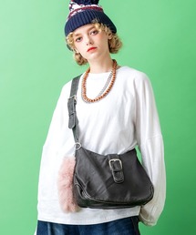 ankoROCK | an meets zakka ビンテージテイスト合成皮革ベルトフラップショルダーバッグ / レディース メンズ ユニセックス 鞄 カバン バック(ショルダーバッグ)