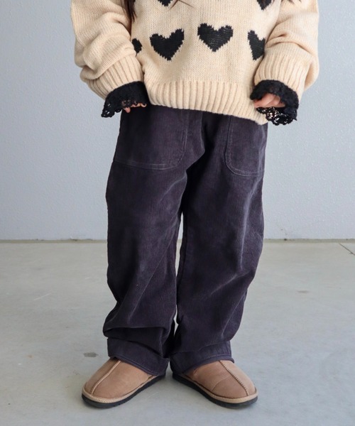 CIAOPANIC TYPY（チャオパニックティピー）の「【KIDS】バックストラップコーデュロイパンツ（その他パンツ・キッズ・キャメル/ピンク/チャコールグレー・X-LARGE/LARGE/MEDIUM/SMALL/XX-LARGE）」の2枚目の写真