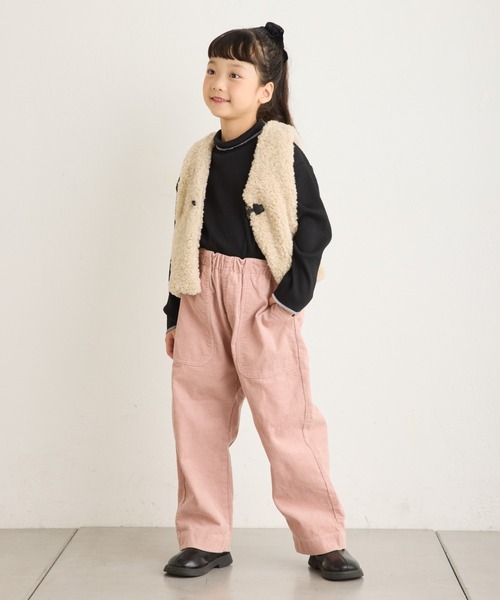 CIAOPANIC TYPY（チャオパニックティピー）の「【KIDS】バックストラップコーデュロイパンツ（その他パンツ・キッズ・キャメル/ピンク/チャコールグレー・X-LARGE/LARGE/MEDIUM/SMALL/XX-LARGE）」の4枚目の写真