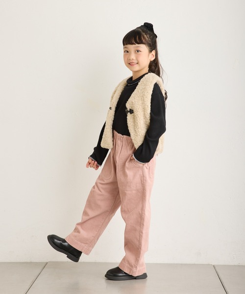 CIAOPANIC TYPY（チャオパニックティピー）の「【KIDS】バックストラップコーデュロイパンツ（その他パンツ・キッズ・キャメル/ピンク/チャコールグレー・X-LARGE/LARGE/MEDIUM/SMALL/XX-LARGE）」の6枚目の写真