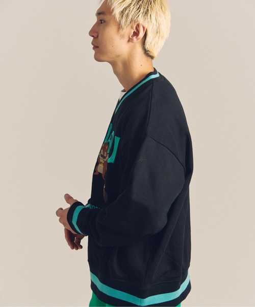 GALLIS ADDICTION（ガリスアディクション）の「GARISU-チル友Vネックトレーナー（スウェット・メンズ・ブラック/グレー・L/M）」の5枚目の写真