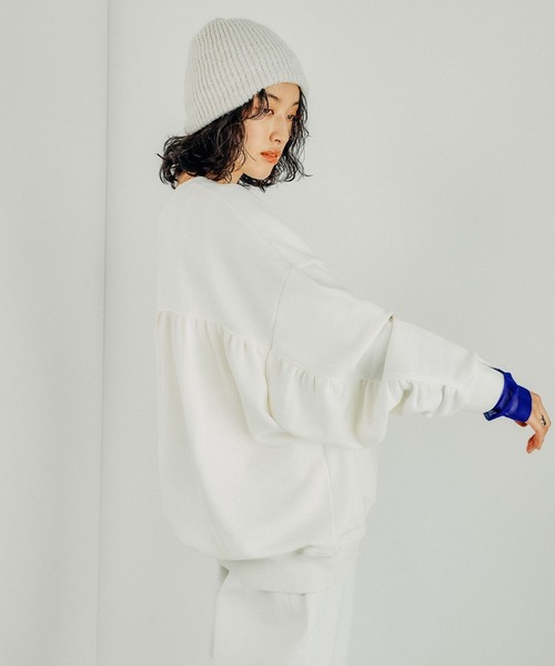 セール】ギャザーワイドチュニック 145163（スウェット）｜LEPSIM