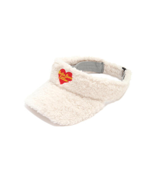 【MASTER BUNNY EDITION】ハートロゴボアバイザー (LADIES)（サンバイザー）｜MASTER BUNNY EDITION（マスターバニーエディション）