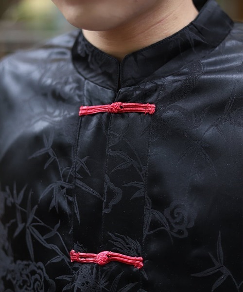 セール】ドラゴンジャカードチャイナシャツ（シャツ/ブラウス）｜AXES