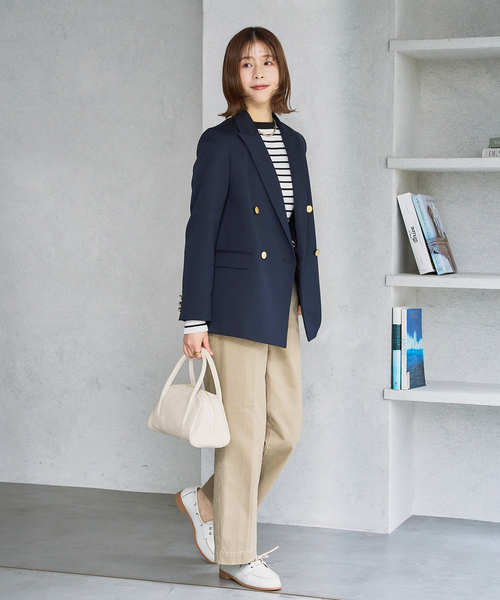 LE TALON（ルタロン）の「レザーデッキシューズ（モカシン/デッキシューズ・レディース・ベージュ/ホワイト・24.5cm/25cm/22cm/22.5cm/23cm/23.5cm/24cm）」の3枚目の写真