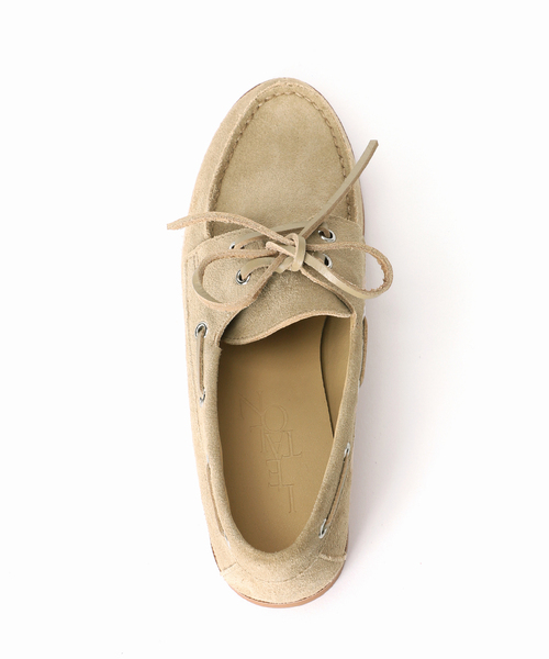 LE TALON（ルタロン）の「レザーデッキシューズ（モカシン/デッキシューズ・レディース・ベージュ/ホワイト・24.5cm/25cm/22cm/22.5cm/23cm/23.5cm/24cm）」の16枚目の写真