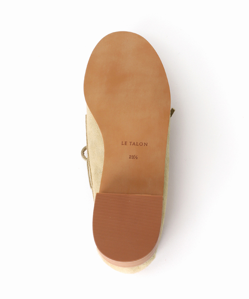 LE TALON（ルタロン）の「レザーデッキシューズ（モカシン/デッキシューズ・レディース・ベージュ/ホワイト・24.5cm/25cm/22cm/22.5cm/23cm/23.5cm/24cm）」の20枚目の写真