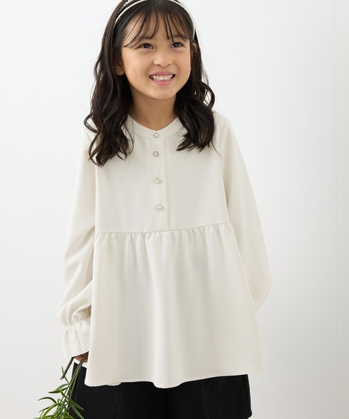 セール】【KIDS】多機能/セレモニーにも/チュニックブラウス（シャツ