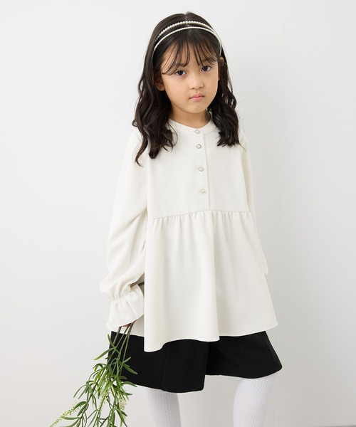 セール】【KIDS】多機能/セレモニーにも/チュニックブラウス（シャツ