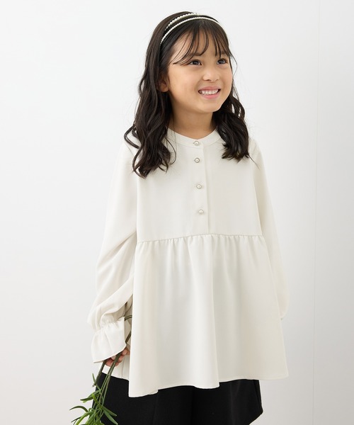 セール】【KIDS】多機能/セレモニーにも/チュニックブラウス（シャツ