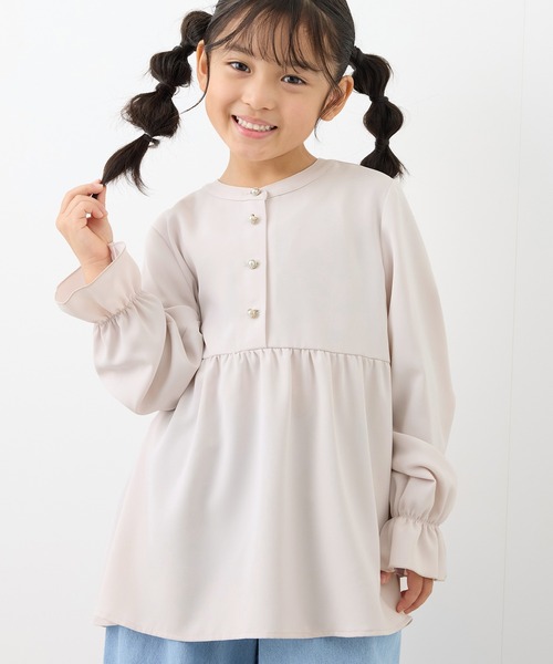 セール】【KIDS】多機能/セレモニーにも/チュニックブラウス（シャツ