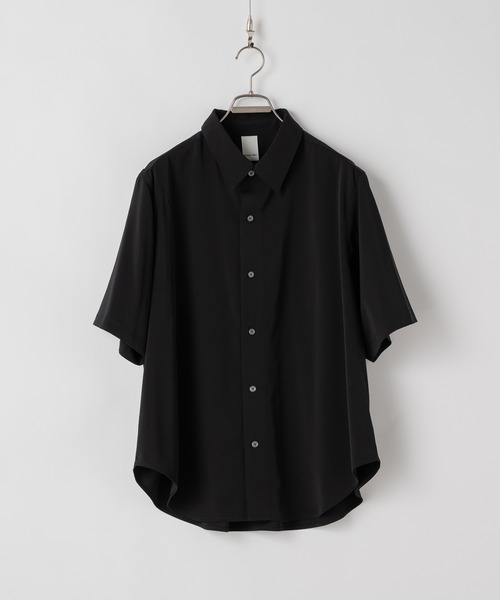 CASPER JOHN(キャスパージョン)の「Various loose shirts -cool touch fabric- /バリアスルーズシャツ -クールタッチファブリック-(シャツ/ブラウス・メンズ・グレー/チャコールグレー/ブルー/ブラック系その他/ブラック/サックスブルー/パープル/ホワイト/グリーン/ブラック×ホワイト/ライトグレー・X-SMALL/SMALL/MEDIUM/LARGE)」の12枚目の写真