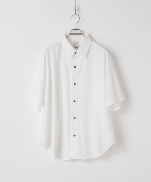 CASPER JOHN(キャスパージョン)の「Various loose shirts -cool touch fabric- /バリアスルーズシャツ -クールタッチファブリック-(シャツ/ブラウス・メンズ・グレー/チャコールグレー/ブルー/ブラック系その他/ブラック/サックスブルー/パープル/ホワイト/グリーン/ブラック×ホワイト/ライトグレー・X-SMALL/SMALL/MEDIUM/LARGE)」の20枚目の写真