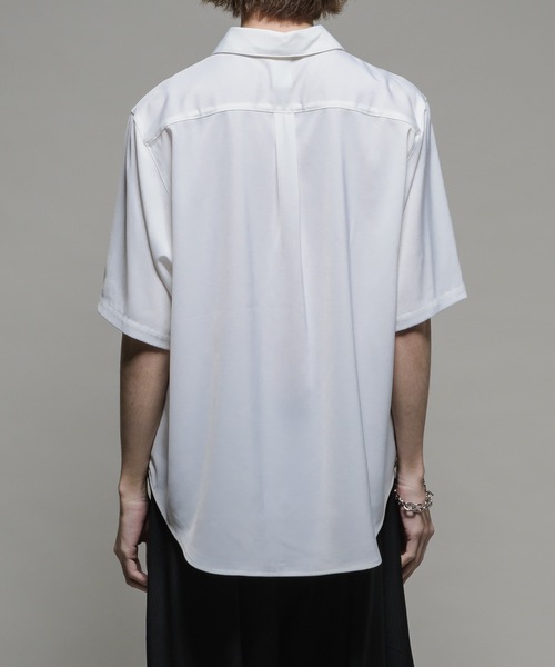 CASPER JOHN(キャスパージョン)の「Various loose shirts -cool touch fabric- /バリアスルーズシャツ -クールタッチファブリック-(シャツ/ブラウス・メンズ・グレー/チャコールグレー/ブルー/ブラック系その他/ブラック/サックスブルー/パープル/ホワイト/グリーン/ブラック×ホワイト/ライトグレー・X-SMALL/SMALL/MEDIUM/LARGE)」の22枚目の写真