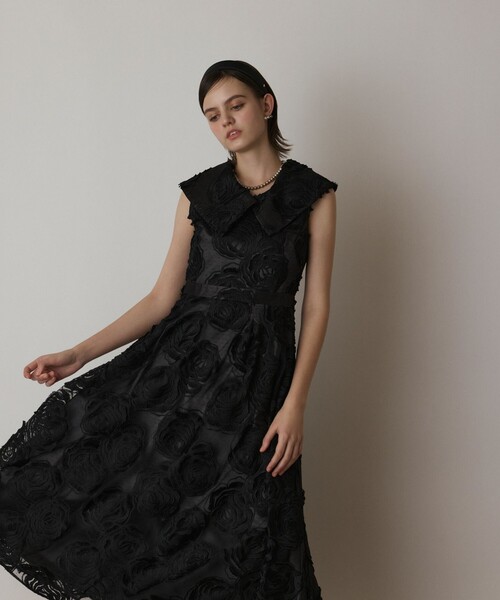 美品☆グレースコンチネンタル ワンピース ドレス S ブラック trim_ofgrc_itemb8662fae552111e