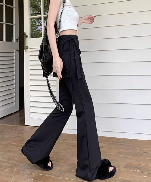 Ritzy（リッツィー）の「ラップスカート付きフレアパンツ（その他パンツ・レディース・ブラック・L/M）」の4枚目の写真