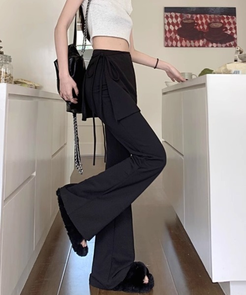 Ritzy（リッツィー）の「ラップスカート付きフレアパンツ（その他パンツ・レディース・ブラック・L/M）」の6枚目の写真