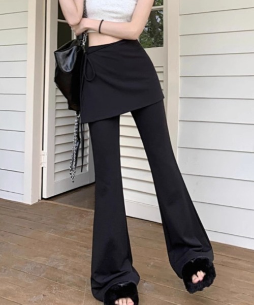 Ritzy（リッツィー）の「ラップスカート付きフレアパンツ（その他パンツ・レディース・ブラック・L/M）」の11枚目の写真