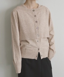 TENTO（テント）の「ショート丈カーディガンアンサンブル（ニット/セーター）」