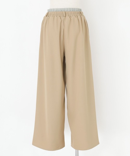 n'OrLABEL(ノアールレーベル)の「『ダブルウエストワイドパンツ』(スラックス・レディース・チャコール/ベージュ・1/2)」の18枚目の写真