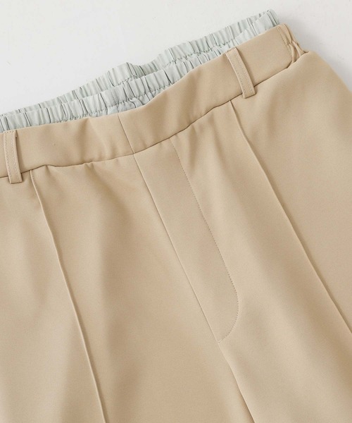 n'OrLABEL(ノアールレーベル)の「『ダブルウエストワイドパンツ』(スラックス・レディース・チャコール/ベージュ・1/2)」の21枚目の写真