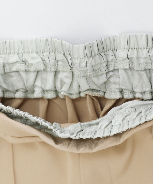 n'OrLABEL(ノアールレーベル)の「『ダブルウエストワイドパンツ』(スラックス・レディース・チャコール/ベージュ・1/2)」の22枚目の写真