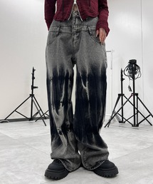 Figments | ダブルウエストブリーチバギーパンツ(デニムパンツ)