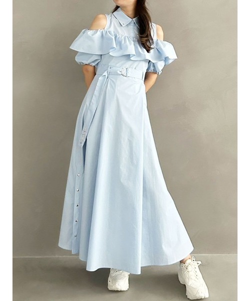 ホットセール 口コミ セール】【MARY QUANTコラボ】ラッフルシャツワンピース ワンピース