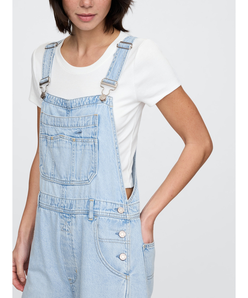 セール】ウルトラソフト デニム バギーオーバーオール（サロペット