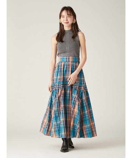 LILY BROWN（リリーブラウン）の「カップインアメスリニットトップス（ニット/セーター・レディース・ホワイト/シルバー/チャコールグレー/ピンク・FREE）」の15枚目の写真